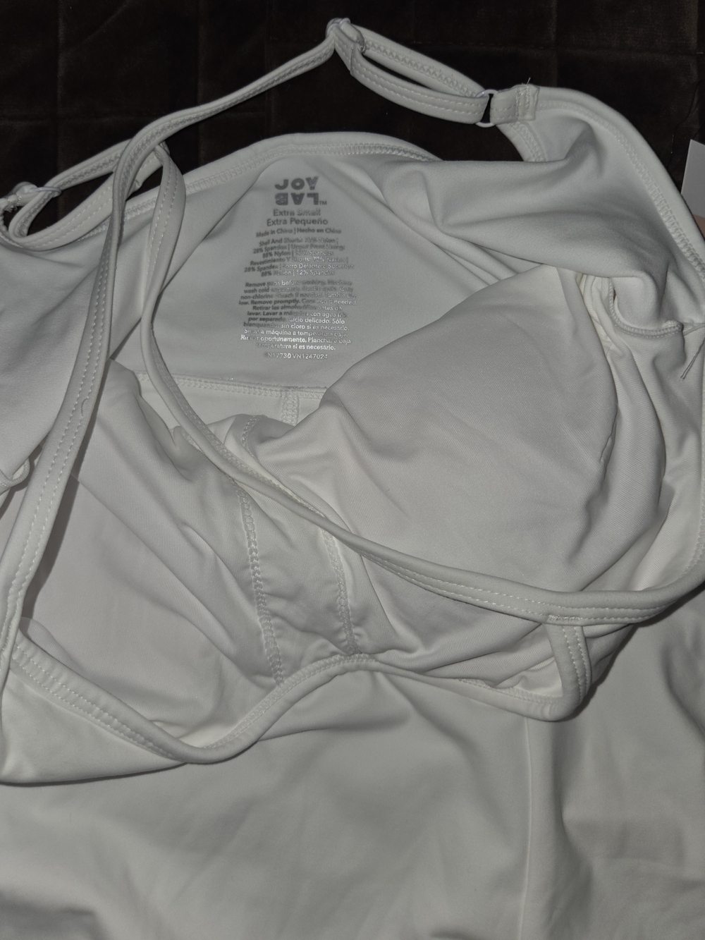 JoyLab White Padded Bralette - White And Black